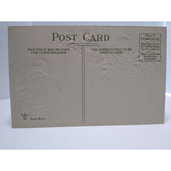 Fantasy Postcard Giant Blonde Goddess In Clouds Cherub Angel With Camera CC No57 - Picture 3 of 3